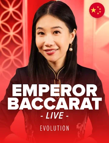 Emperor Baccarat live dealer table at Lizaro Casino